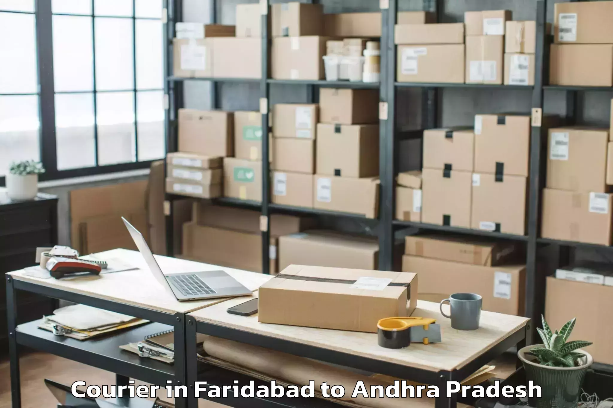 Easy Faridabad to Samarlakota Courier Booking